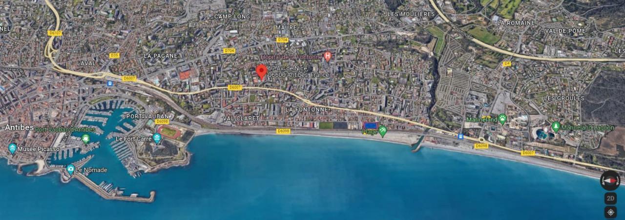 Antibes Secured Parc Velusine With Private Parking, Terrace, Pools And Tennis Courts. Екстериор снимка